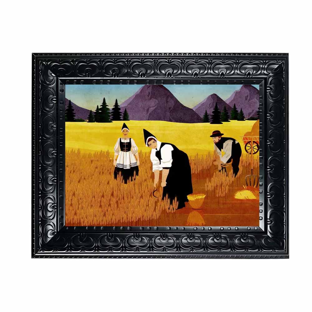 Art Print Framed - Framed Canvas Wall Art Vintage Harvest