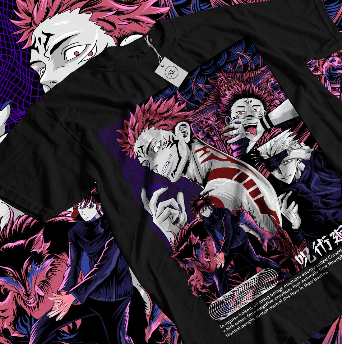 Ryomen Sukuna T-Shirt Jujustu  - Jjk Anime Merchandise review and price