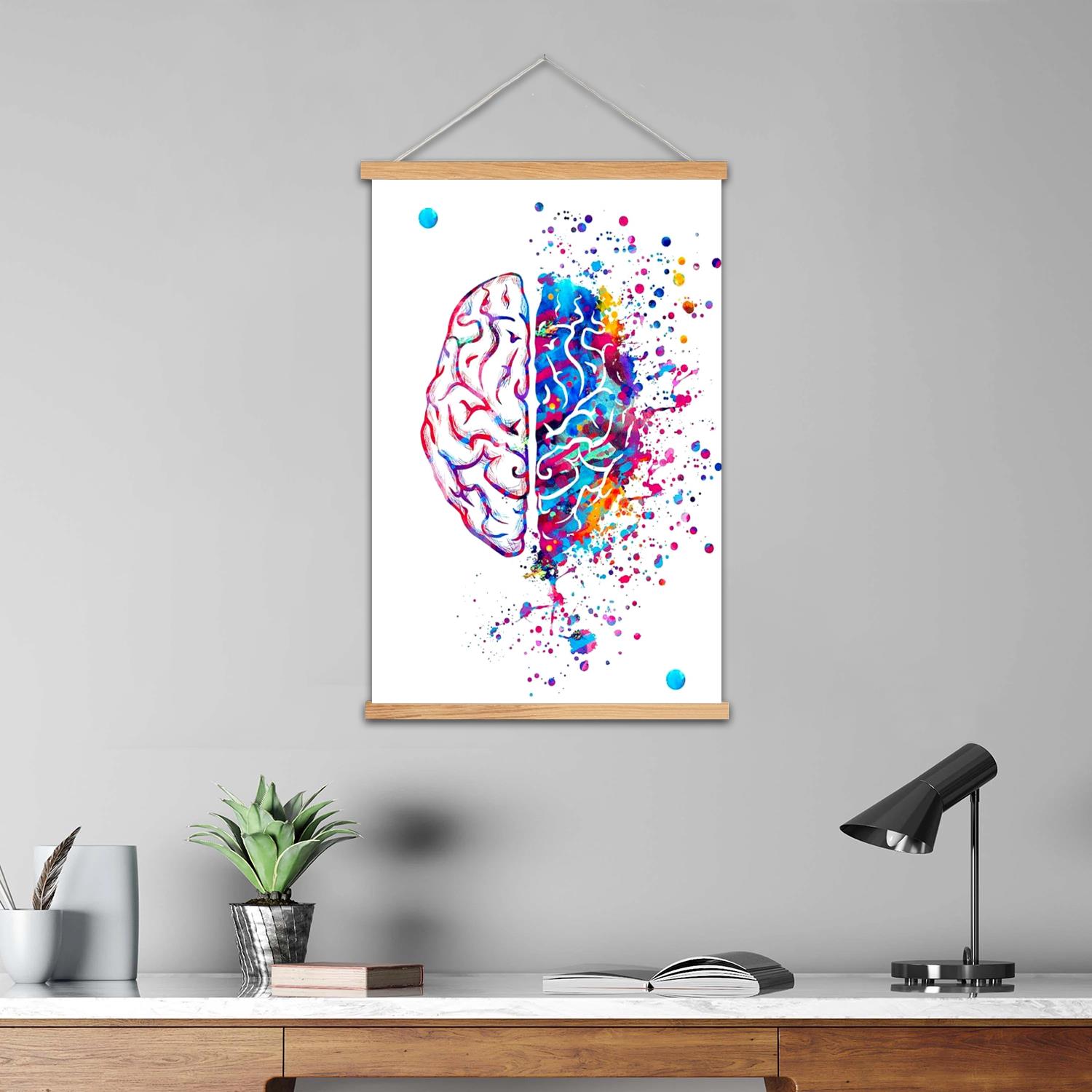 brain Framed Wall Painting Can - Art Print Framed review and price