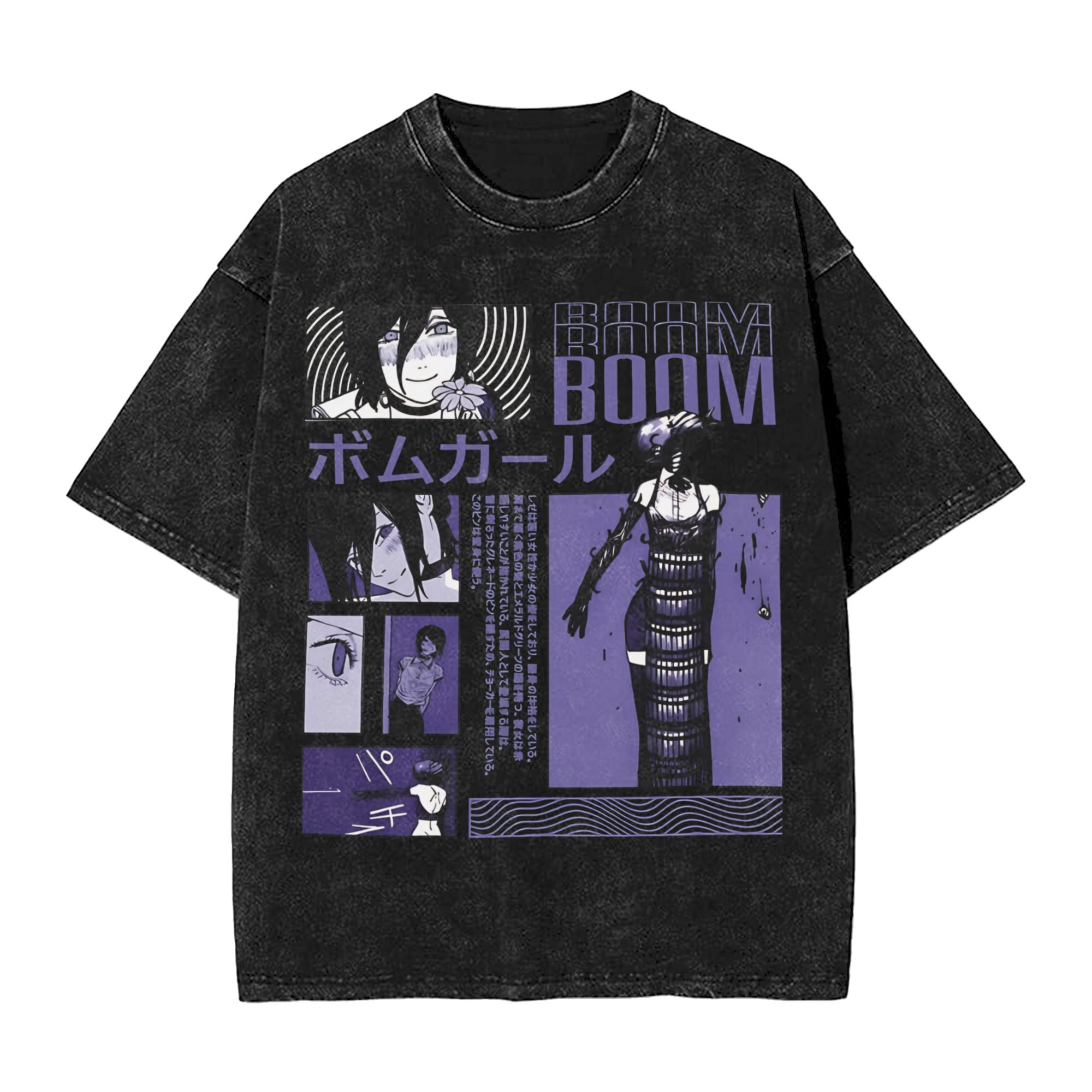 Chainsaw Man Washed Cotton T-S - Anime Merchandise Men review and price