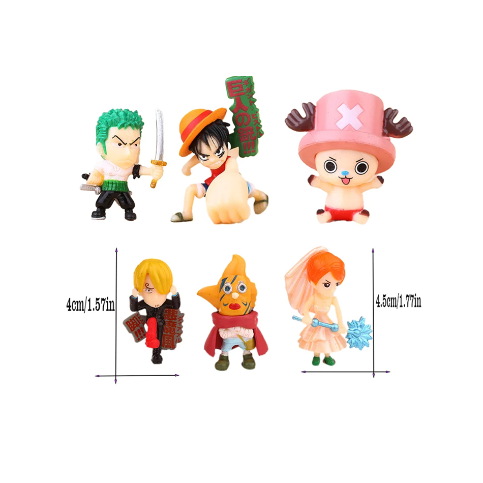 6Pcs/Set One Piece Monkey D. L - Zoro Anime Merchandise review and price
