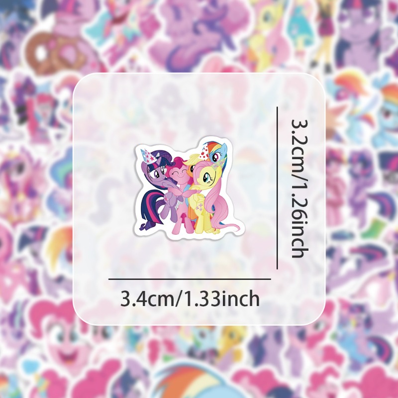 100pcs Cartoon My Little Ponys - Anime Merchandise Gift review and price