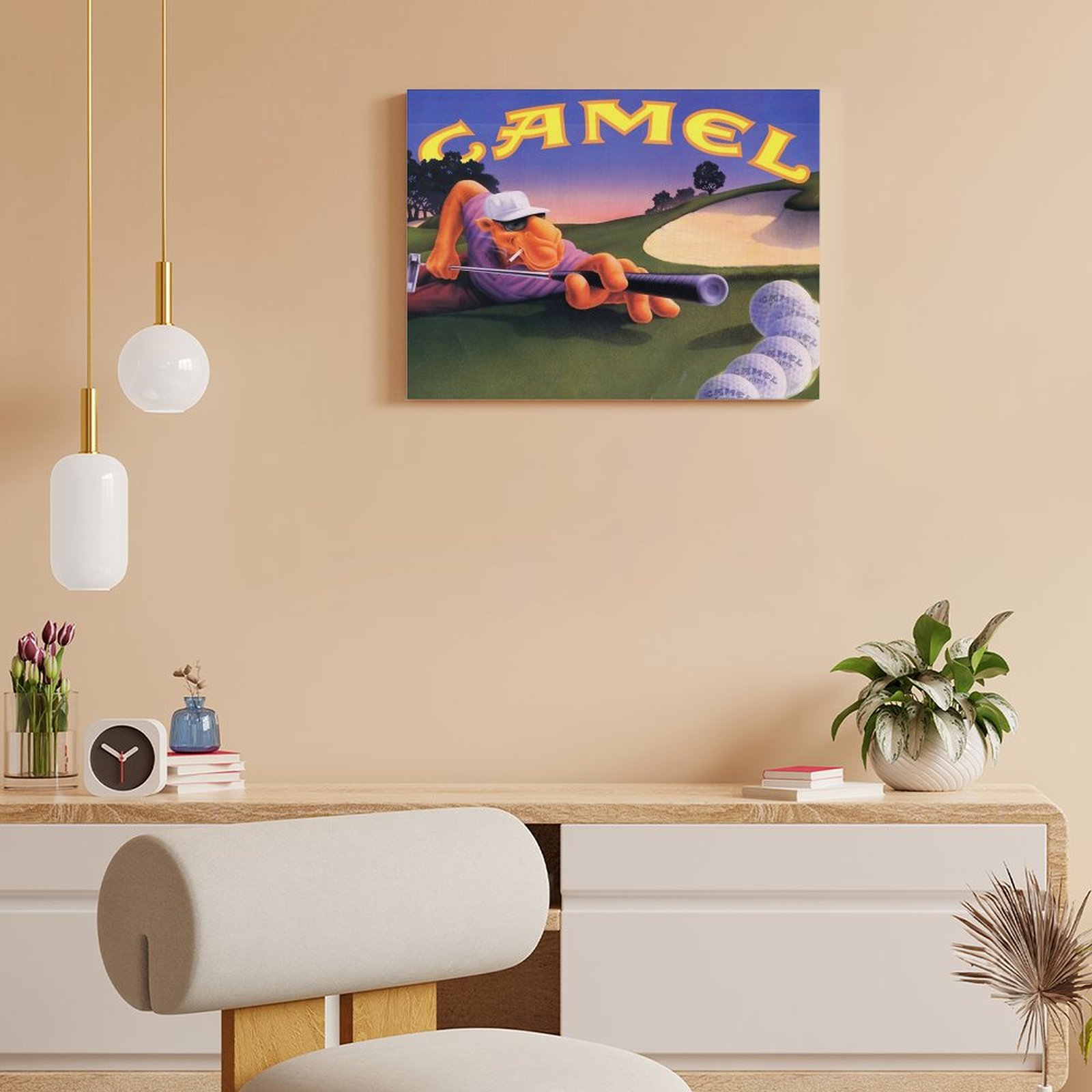 Vintage Joe Camel Roulette Ad  - Art Print Framed review and price