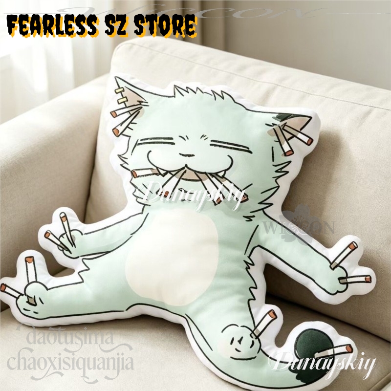 Chainsmoker Cat Q Version Doll - Cute Anime Merchandise review and price